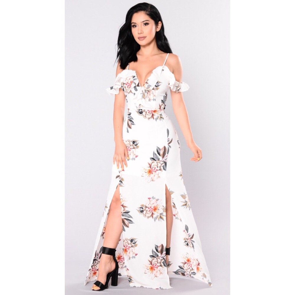 Japanese Garden Floral Fashion Nova Dress 🌸